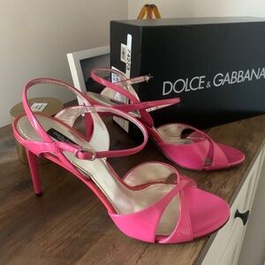 Vintage Dolce & Gabbana pink heels, size 40